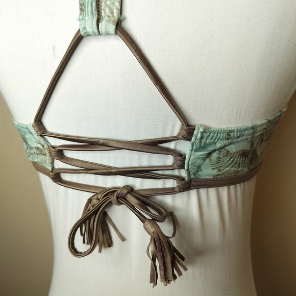 prAna Swim Top Azra Seaside Safari Zebra High Neck - Picture 10 of 11